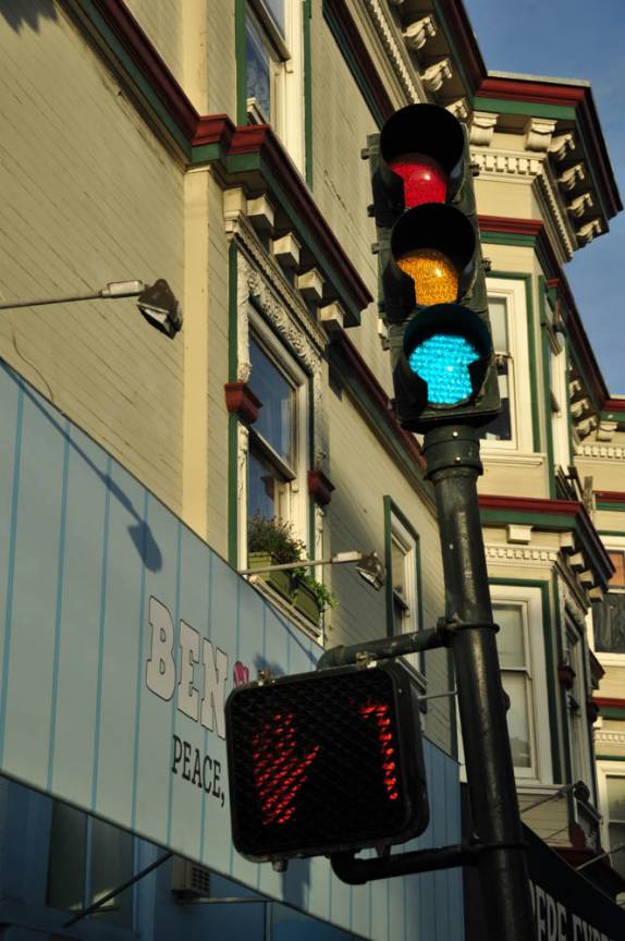 A famosa Haight Street, em San Francisco, na Califórnia, nos Estados Unidos